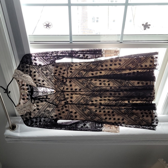 Free People talk that talk lace black dress - Picture 4 of 10